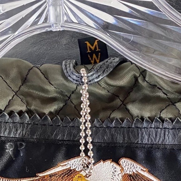 Harley Davidson Distressed Leather Moto Jacket SZ M - Picture 3 of 9